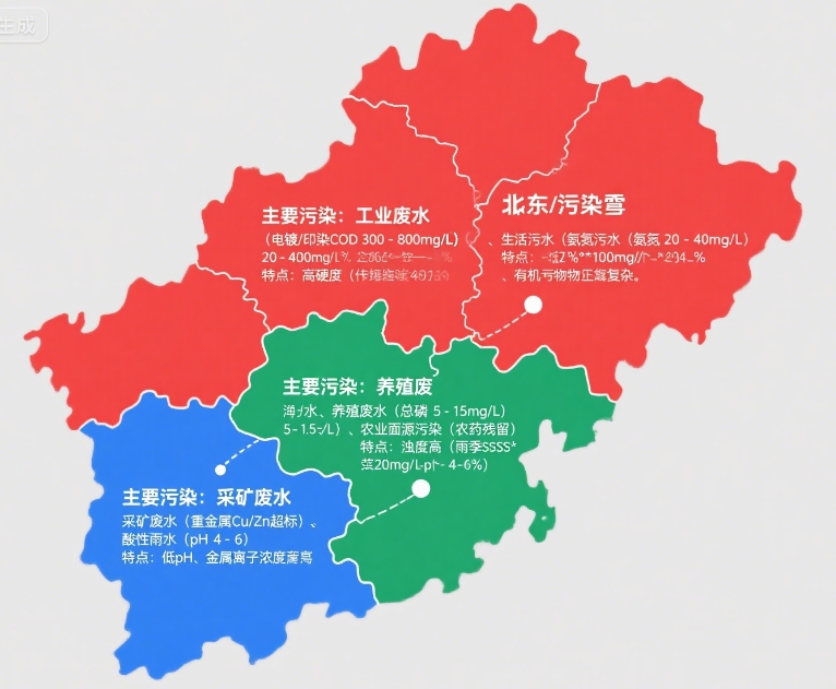廣東地區水質特點分析圖